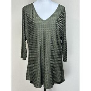 NYGUARD Women’s Medium Tunic Style Top Long Sleeve Stretch